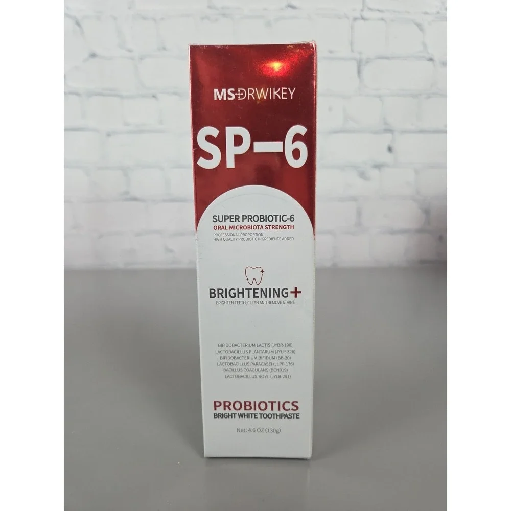 MS Drwikey SP-6 Probiotic Bright White Toothpaste 4.6oz Brightening Professional
